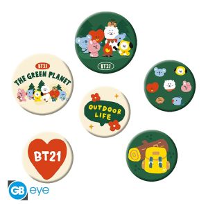 BT21: Green Planet Badge Pack Preorder