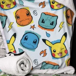 Pokemon: Starter Throw Blanket
