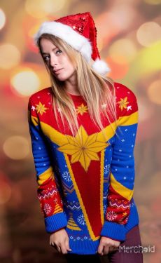 Captain Marvel: Festive Is A Good Look For You Ugly Christmas Sweater