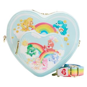 Care Bears: Heart Cloud Party Rainbow Strap Loungefly Crossbody Bag Preorder