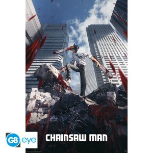 Chainsaw Man: Póster visual clave (91.5 x 61 cm) Reserva