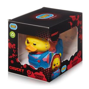 Un jeu d'enfant : Chucky Scarred Tubbz Canard en caoutchouc à collectionner (édition en boîte) Précommande