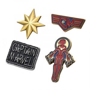 Captain Marvel: Frequent Flyer Enamel Lapel Pin Set