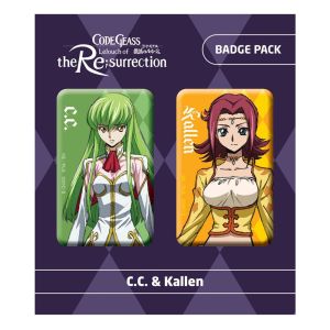 Code Geass : précommande de 2 badges à épinglettes CC et Kallen