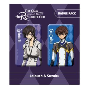 Code Geass : Lelouch of the Re;surrection Pin Badges 2-Pack (Lelouch & Suzaku) Précommande