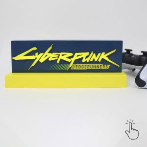 Cyberpunk : Logo lumineux LED Edgerunner (22 cm) Précommande