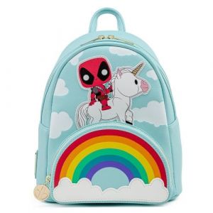 Deadpool: 30th Anniversary Unicorn Rainbow Pop By Loungefly Mini Backpack