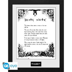 Death Note: Gerahmter Druck „Death Note“ (30 x 40 cm) Vorbestellung