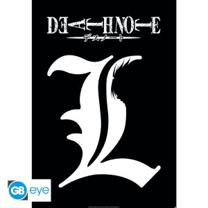 Death Note: Póster con símbolo L (91.5 x 61 cm) Reserva