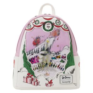 Loungefly Dr Seuss: How the Grinch Stole Christmas! Lenticular Scene Mini Backpack Preorder