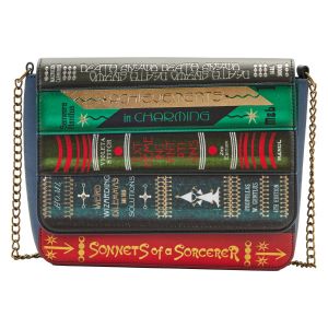 Fantastic Beasts The Secrets Of Dumbledore: Magical Books Chain Strap Loungefly Crossbody Bag Preorder