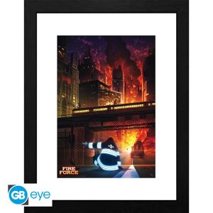Fire Force: "Spontaneous Human Combustion" Framed Print (30x40cm)