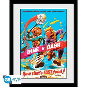 Fortnite: "Dine n Dash" Framed Print (30x40cm)