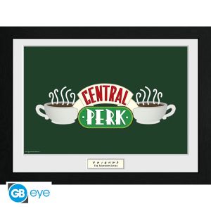 Vrienden: "Central Perk" ingelijste print (30x40cm) Voorbestelling