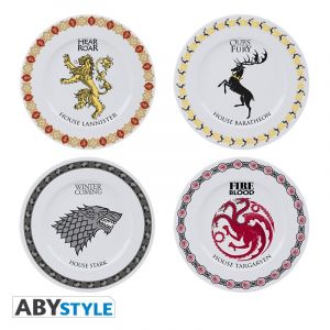 Game of Thrones: Houses Set of 4 Porcelain Plates Preorder