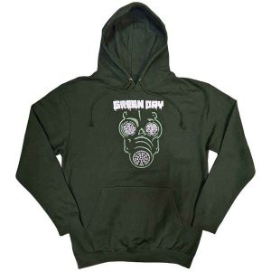Green Day: Green Mask - Green Pullover Hoodie