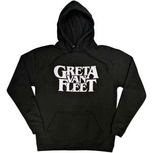 Greta Van Fleet: Logo - Zwarte trui met capuchon