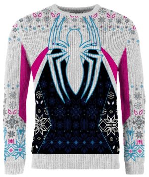 Spider-Gwen: Ghost Of Multiverse Present Ugly Christmas Sweater