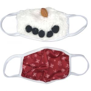 Snowman & Carrot Nose Face Masks (2 Pack)