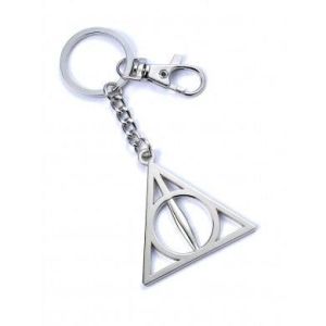 Harry Potter: Deathly Hallows Keychain (Silver Plated) Preorder