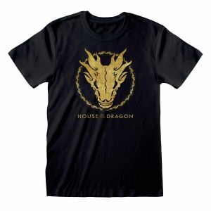 Game of Thrones: House Of The Dragon Gold Skull T-Shirt