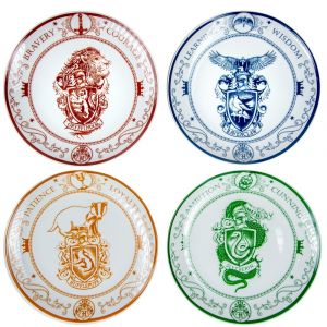 Harry Potter: "Accio Meal Time" Hogwarts House Plate Set Preorder