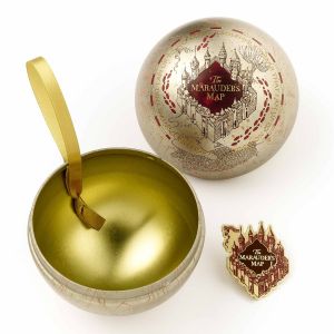 Harry Potter: Marauders Map Christmas Gift Bauble with Pin Badge Preorder