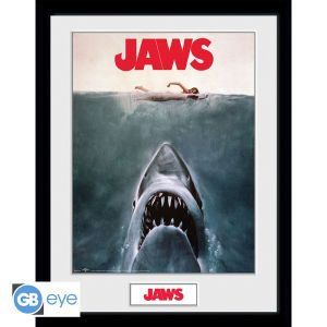 Jaws: „Key Art“ gerahmter Druck (30 x 40 cm) Vorbestellung