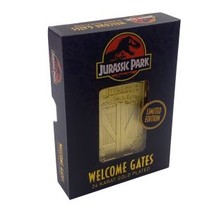 Jurassic Park: Entrance Gates Limited Edition 24k Gold Plated Metal Card
