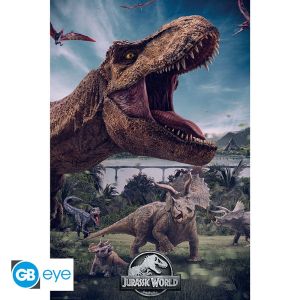 Jurassic World : Affiche du monde (91.5x61cm) Précommande