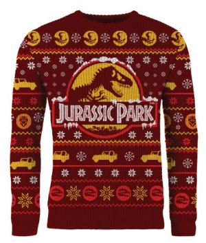 Vedhæft til indstudering mærke Buy the Jurassic Park Ugly Christmas Sweater (Free Shipping) - Merchoid