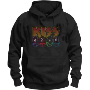 KISS: Logo, Faces & Icons - Black Pullover Hoodie