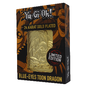 Yu-Gi-Oh!: Blue Eyes Toon Dragon Limited Edition 24K Gold Plated Metal Card