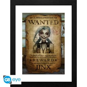 League Of Legends: "Jinx Wanted" Framed Print (30x40cm) Preorder