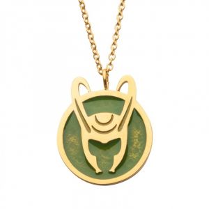 Marvel: Loki Enamel Helmet Necklace
