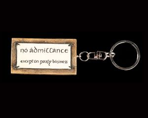 Lord of the Rings: No Admittance Key Ring (6cm) Preorder