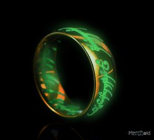 Reserva del anillo "El anillo único" que brilla en la oscuridad El señor de los anillos