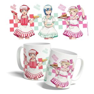J'adore vivre ! Superstar !! : Mei, Shiki, Natsumi American Diner Mug (325 ml) Précommande