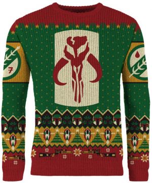 Star Wars: Merry Mandalorian Ugly Christmas Sweater