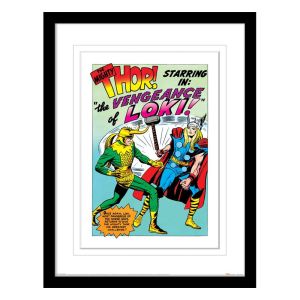 Marvel: Reserva de póster enmarcado con impresión de coleccionista de Loki