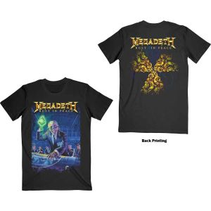 Megadeth: Rust In Peace 30th Anniversary (Back Print) - Black T-Shirt