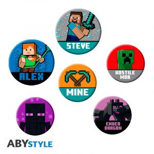 Minecraft : Pack de badges mixtes