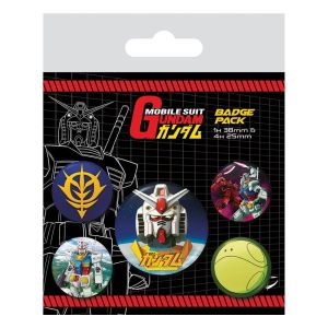 Mobile Suit Gundam: Intergalactic Pin-Back Buttons 5-Pack Preorder