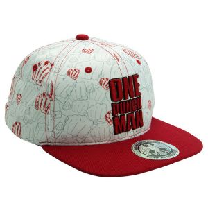 One Punch Man: Punches Snapback Cap - Beige & Red Preorder