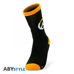 Overwatch: Logo One Size Socks - Black & Orange Preorder