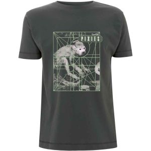 Pixies: Monkey Grid - Charcoal Grey T-Shirt
