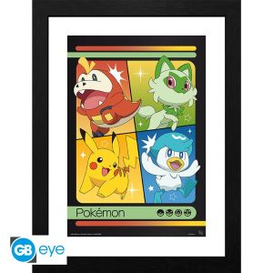 Pokémon: Impresión enmarcada "Iniciadores escarlata y violeta" (30x40 cm) Reserva