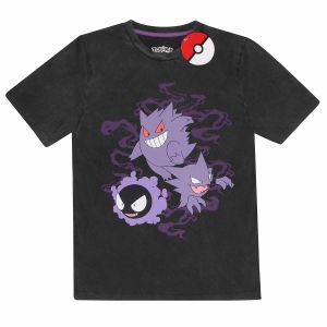 Pokémon : T-shirt délavé à l'acide fantômes