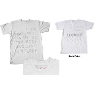 Radiohead: Trapped (Back Print) - White T-Shirt