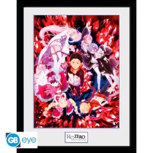 Re: Zero : Impression encadrée « Key Art » (30 x 40 cm)